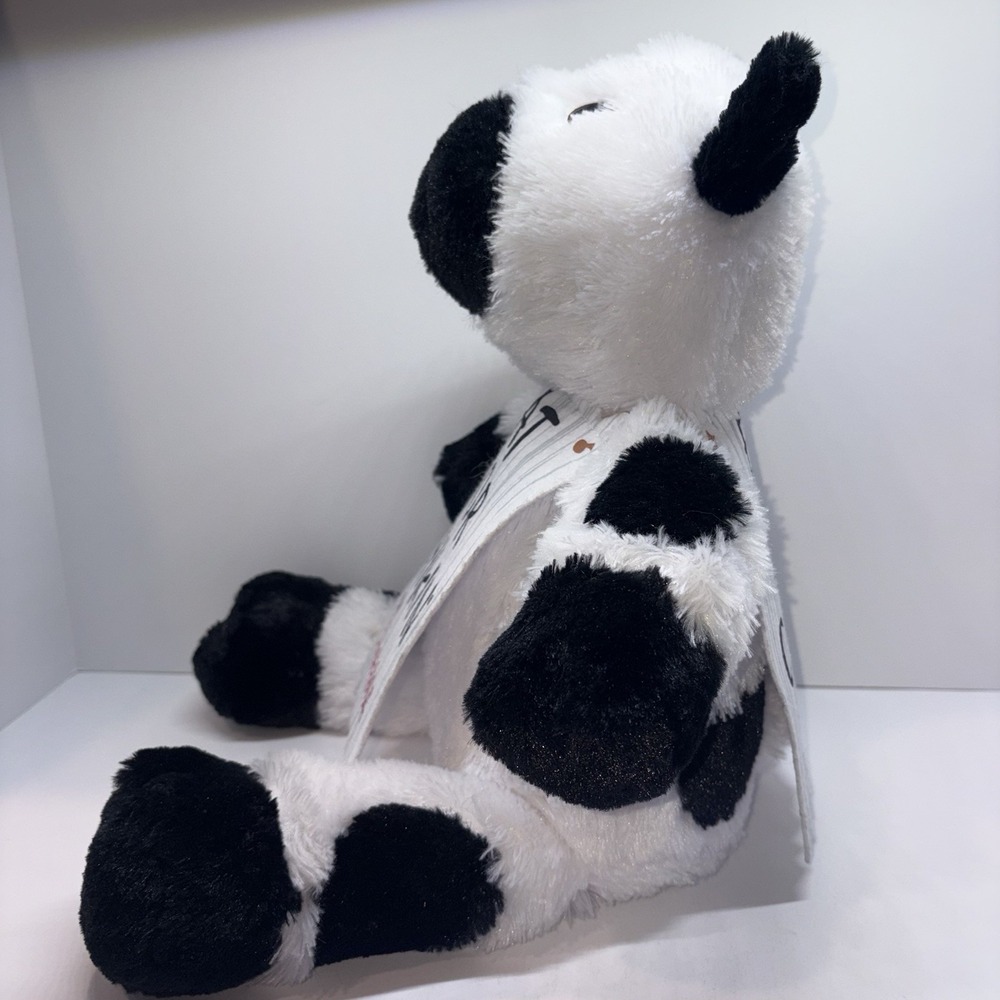 Chick-fil-A Eat Mor Chikin Cow Plush Stuffed Animal 2021 Black White Red - Picture 4 of 12